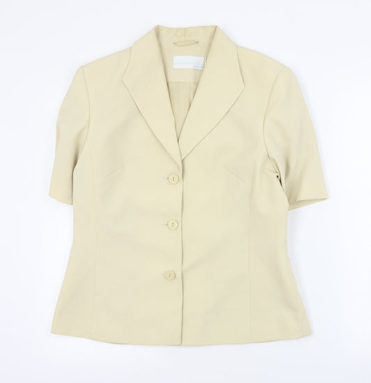 Womens UK Size 12 AMARANTO Beige Jacket