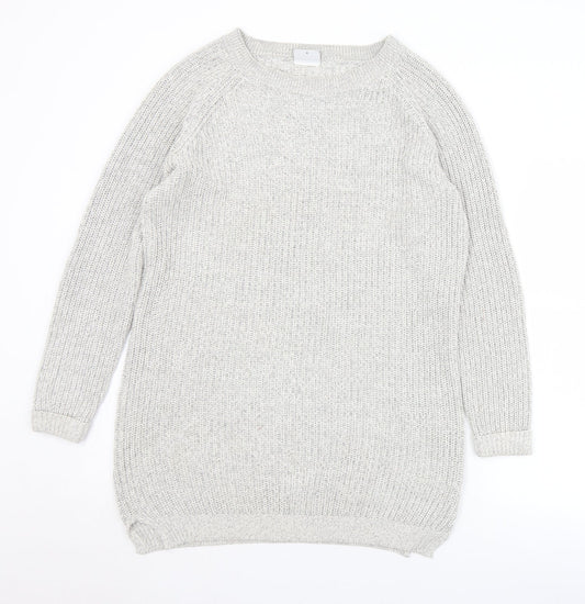 Womens UK Size M Noisy may Grey Pullover Jumper