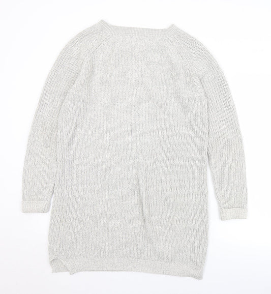 Womens UK Size M Noisy may Grey Pullover Jumper