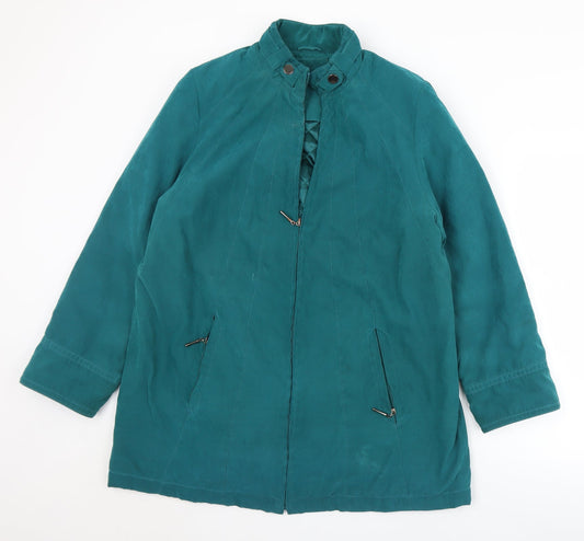 Womens UK Size M BM Green Overcoat
