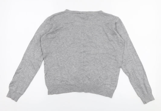 Womens UK Size 12 Atmosphere Grey Cardigan Jumper