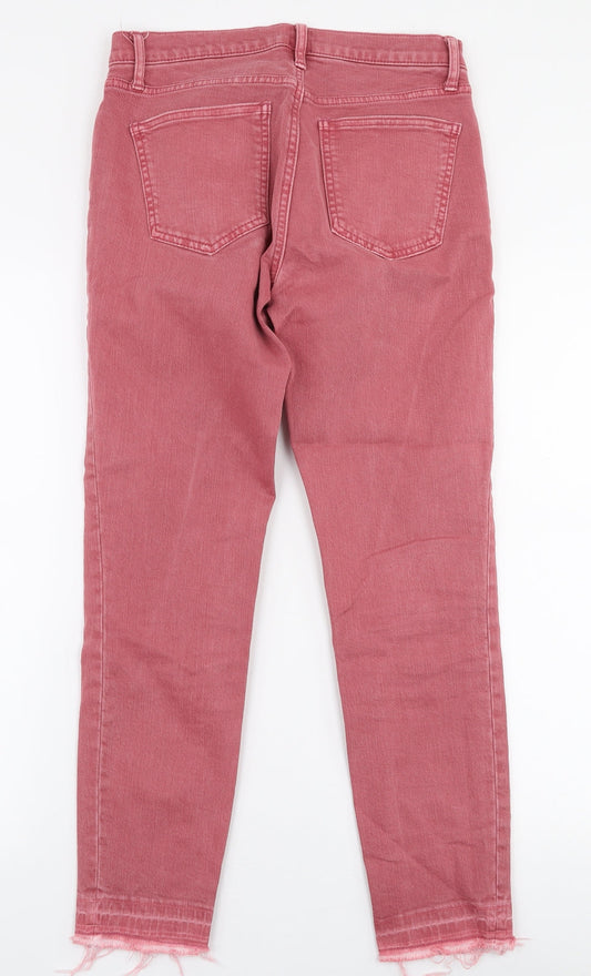Gap Womens Pink Polyester Skinny Jeans Size 27 in L27 in Slim Zip