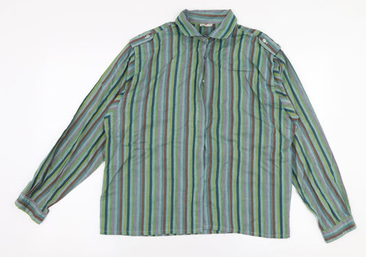 Womens UK Size 18 C&A Multicoloured Basic Button-Up