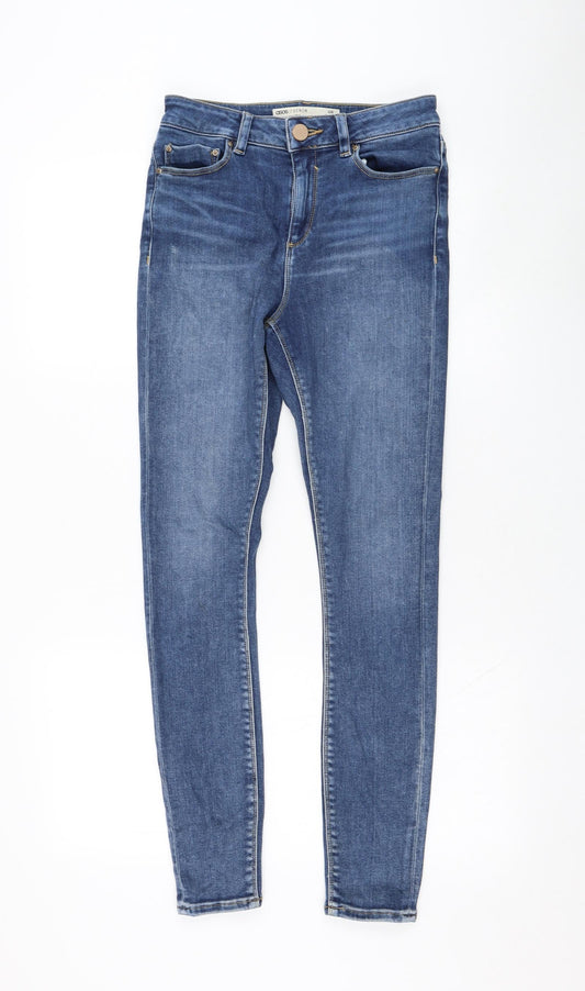 ASOS Womens Blue Cotton Skinny Jeans Size 26 in L32 in Regular Zip