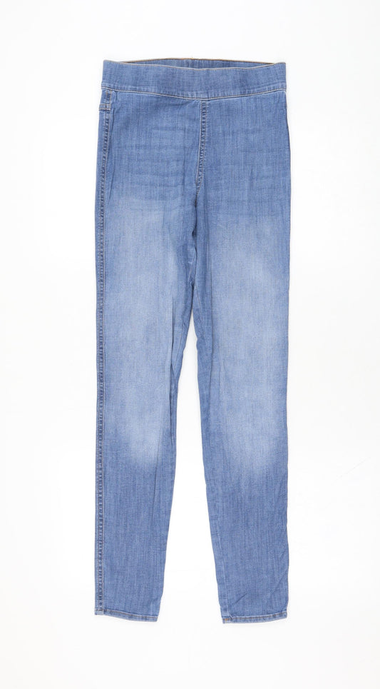Womens UK Size 8 Divided by H&M Regular Fit Skinny Blue Jeans