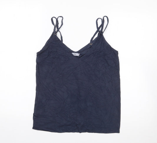 Womens UK Size M Mango Blue Camisole Tank