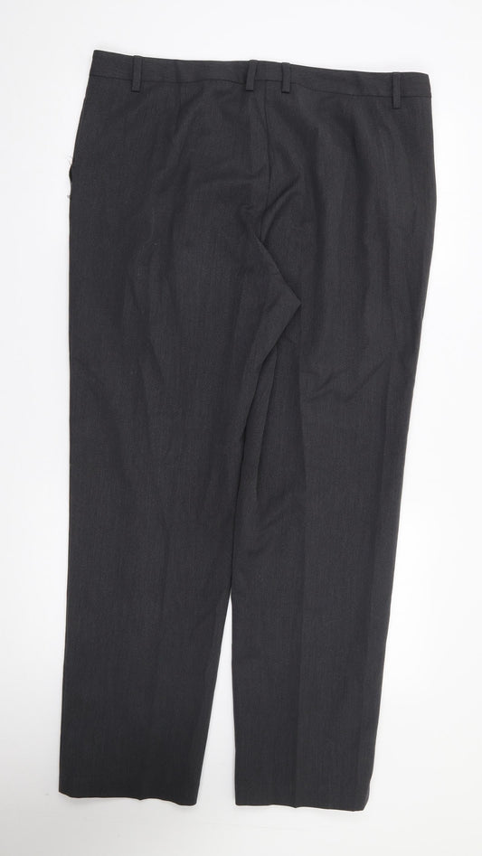 Womens UK Size 18 Marks and Spencer Regular Fit Grey Trousers