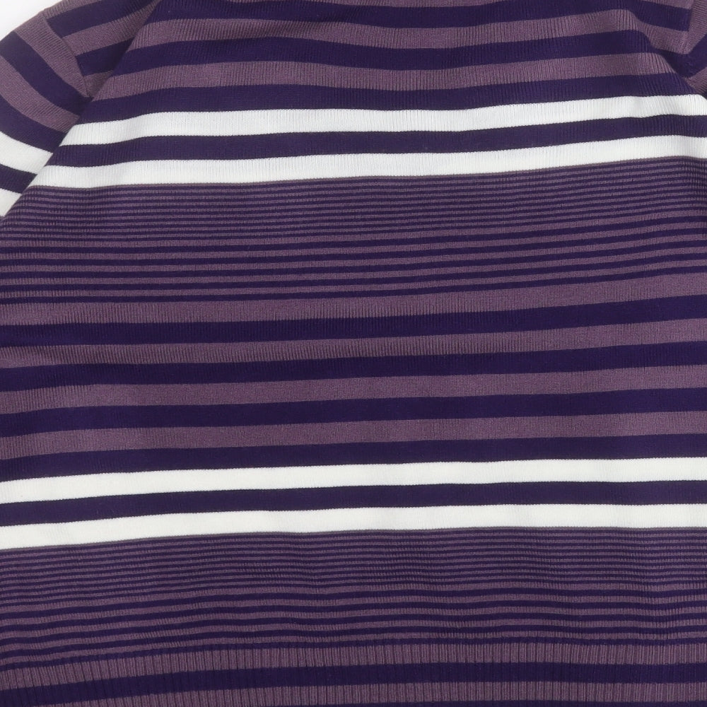Womens UK Size 18 Pure and Natural Purple Pullover Jumper