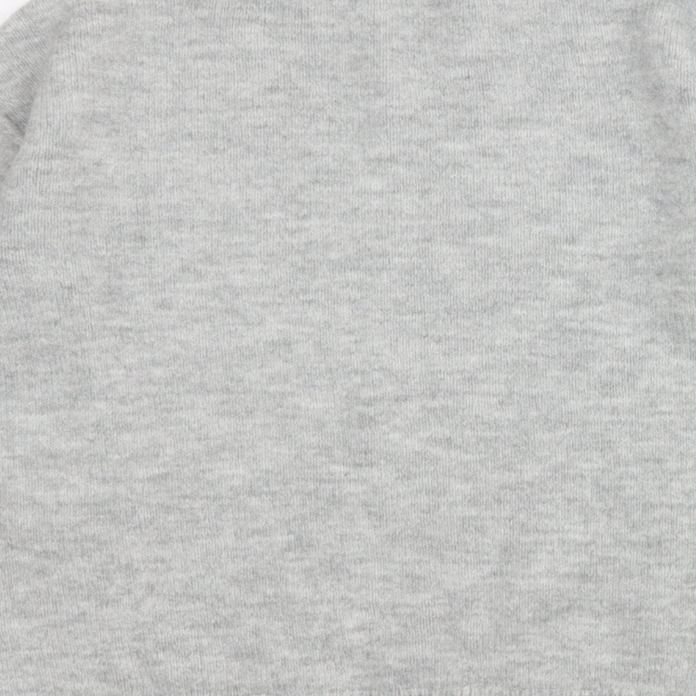 George Womens Grey Round Neck Acrylic Pullover Jumper Size 12