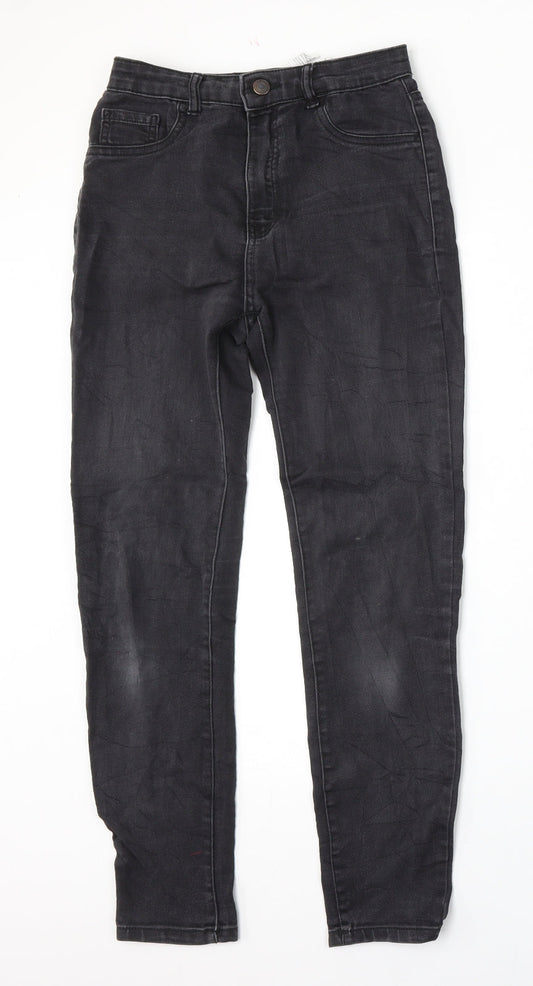 Womens UK Size 26 Pull&Bear Regular Fit Skinny Black Jeans