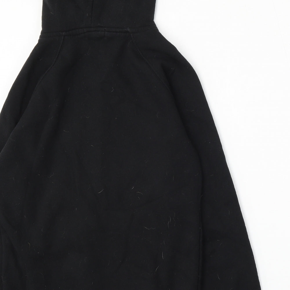 G Grown Womens Black Cotton Pullover Hoodie Size S
