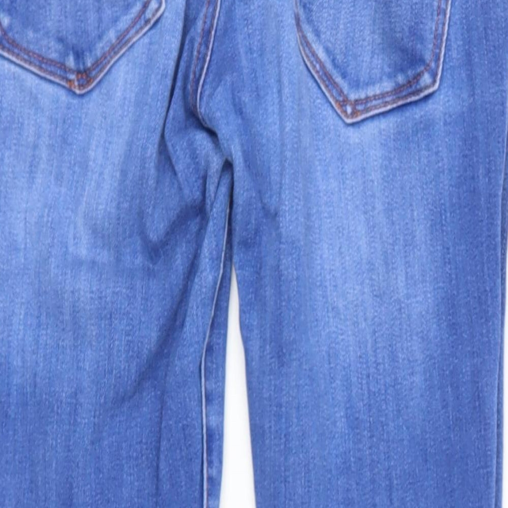 Primark Womens Black Cotton Straight Jeans Size 26 L27 in Regular