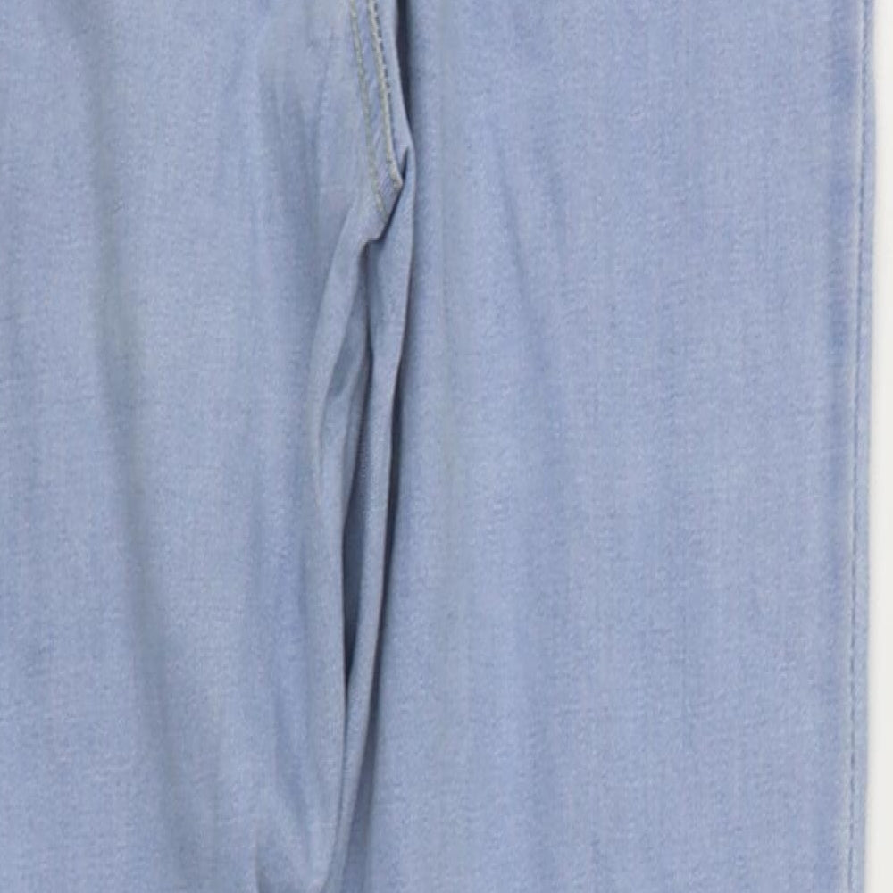 Denim & Co. Womens Blue Cotton Skinny Jeans Size 12 L28 in Regular Zip