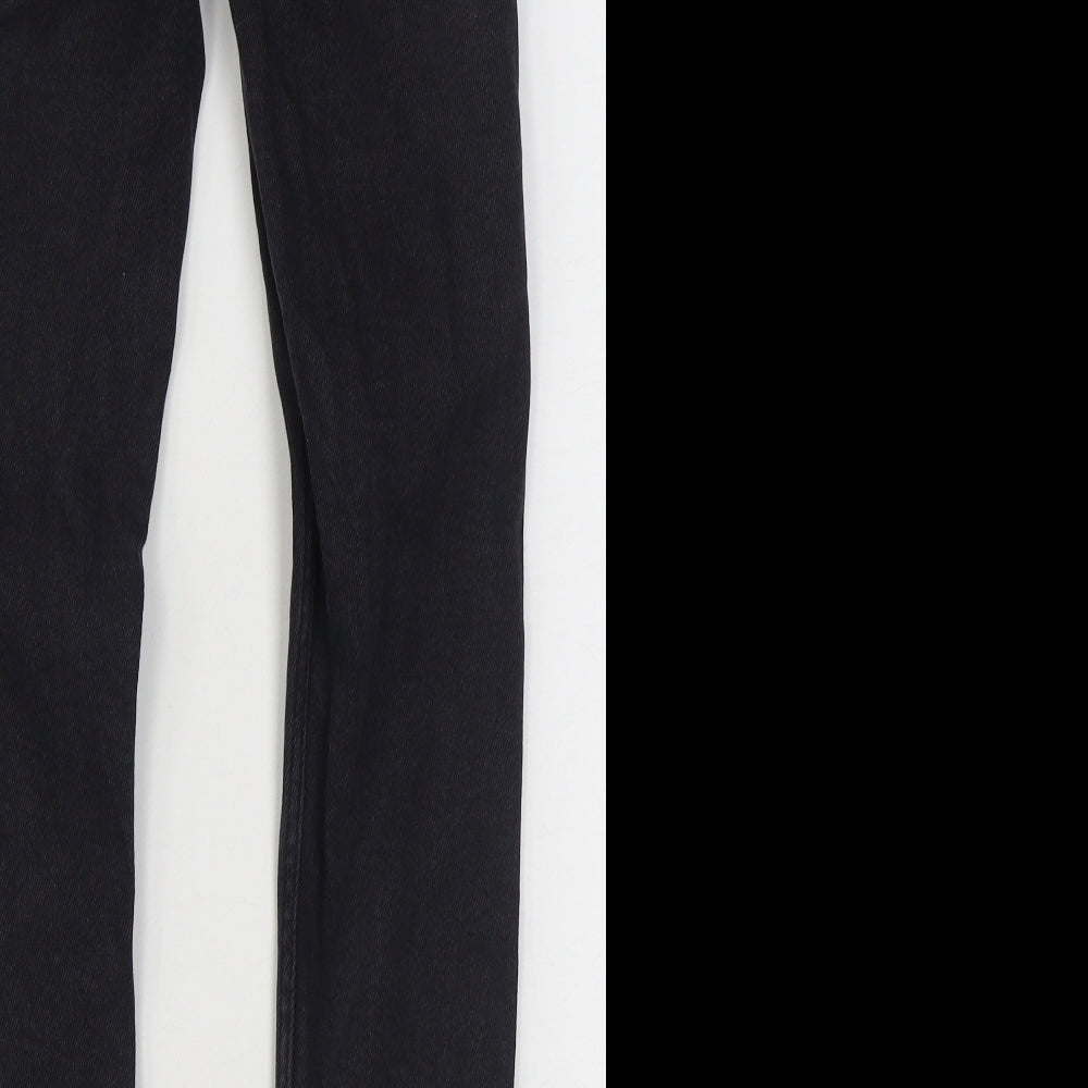 Denim & Co. Womens Black Cotton Skinny Jeans Size 10 L27 in Regular Zip