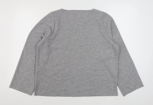 Womens UK Size M Zara Grey Pullover Jumper
