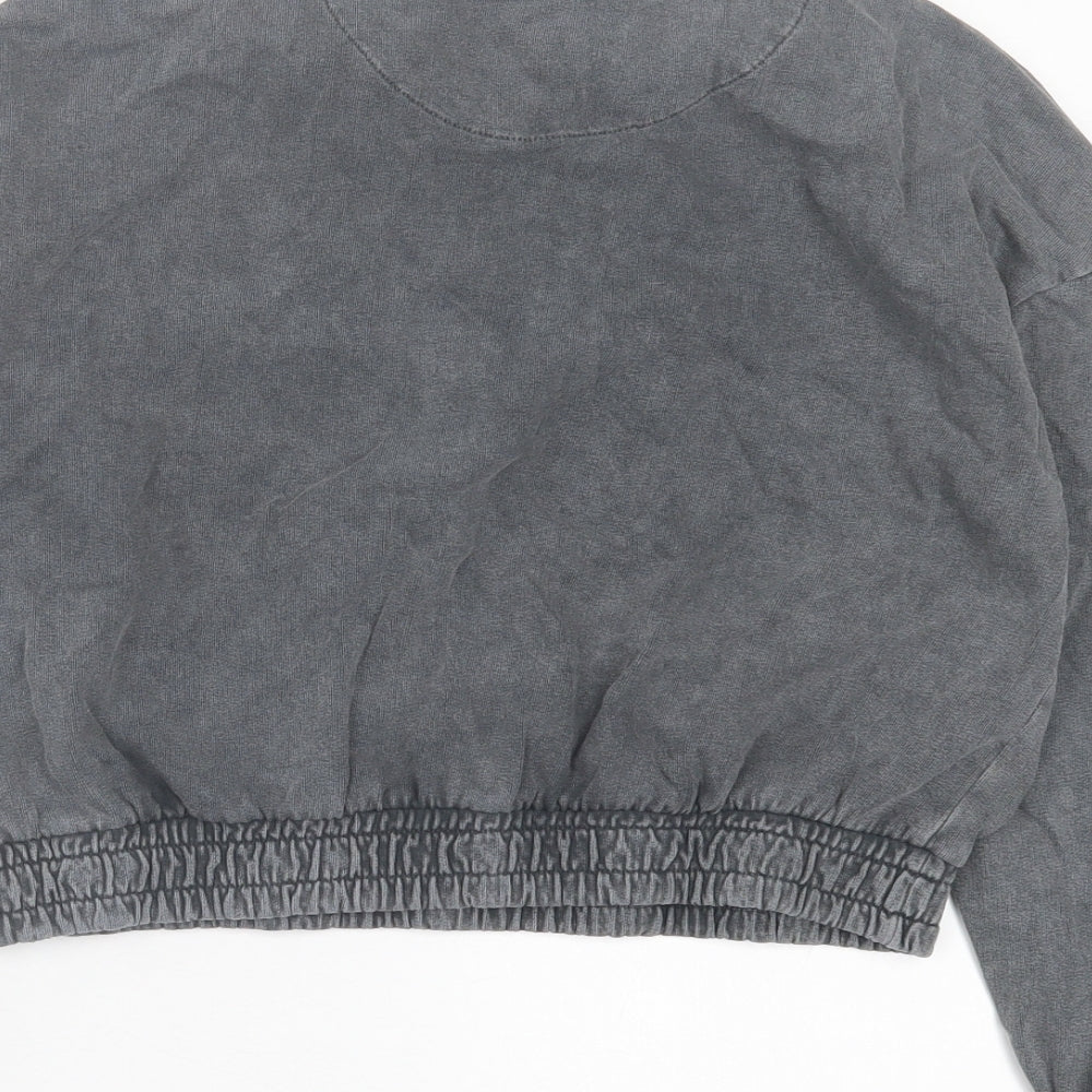 George Girls Grey Cotton Pullover Sweatshirt Size 8-9 Years Pullover