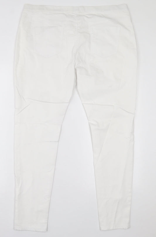 Womens UK Size 38 in Preworn Regular Fit Jegging White Trousers