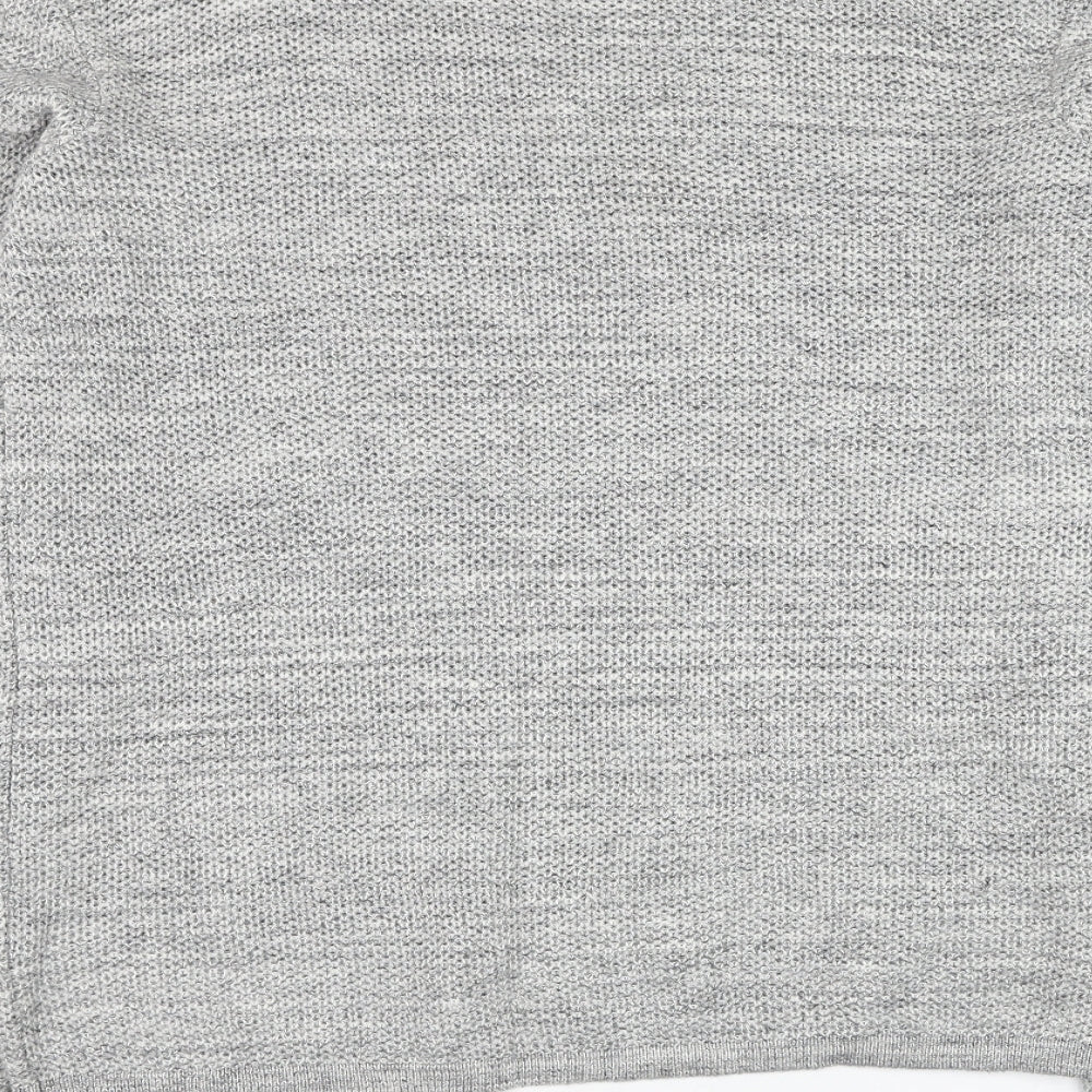 Peacocks Mens Grey Round Neck Cotton Pullover Jumper Size L