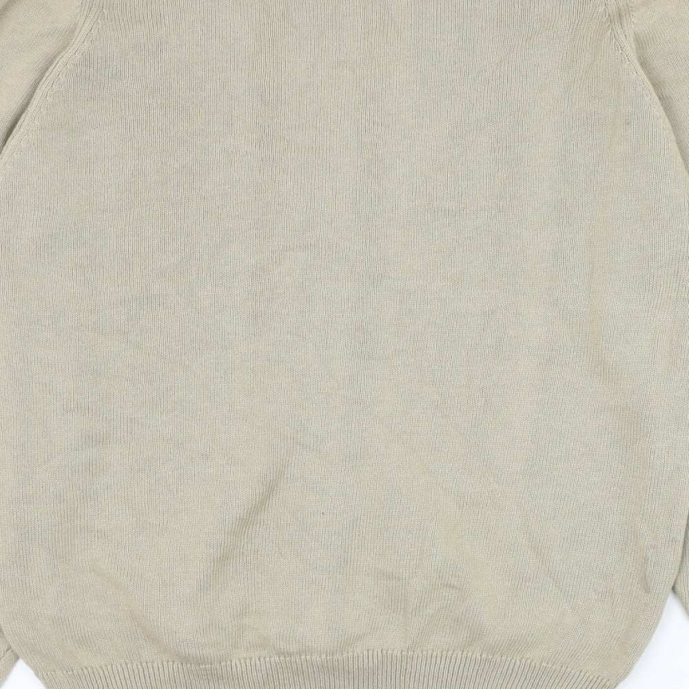 Campsite OF Scotland Womens Brown V-Neck Polyester Cardigan Jumper Size S