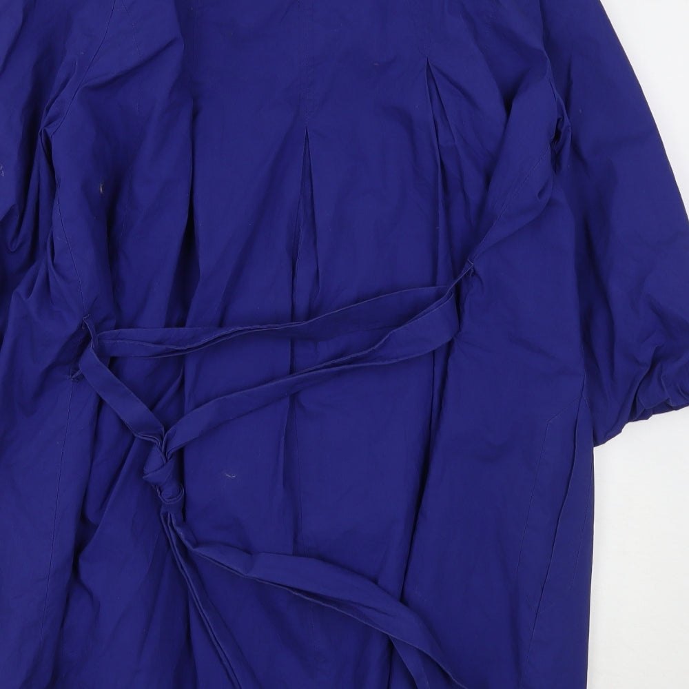 Womens UK Size 14 Marks and Spencer Blue Overcoat