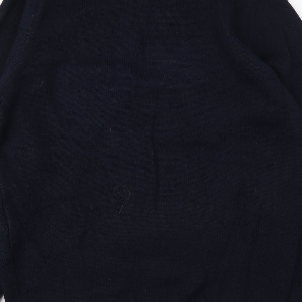 Livergy Womens Blue Round Neck Acrylic Pullover Jumper Size M - Christmas