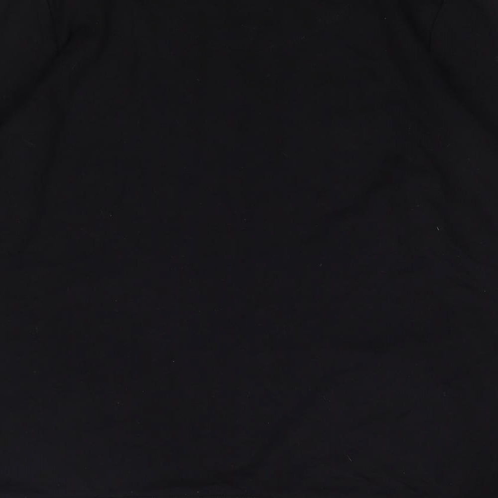 TU Womens Black Crew Neck Viscose Pullover Jumper Size 10