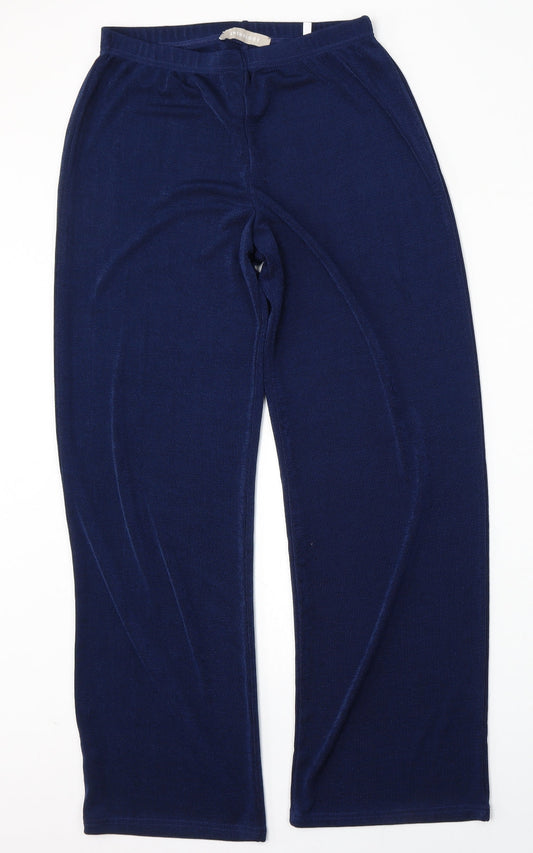 Womens UK Size 12 Anthology Regular Fit Blue Trousers