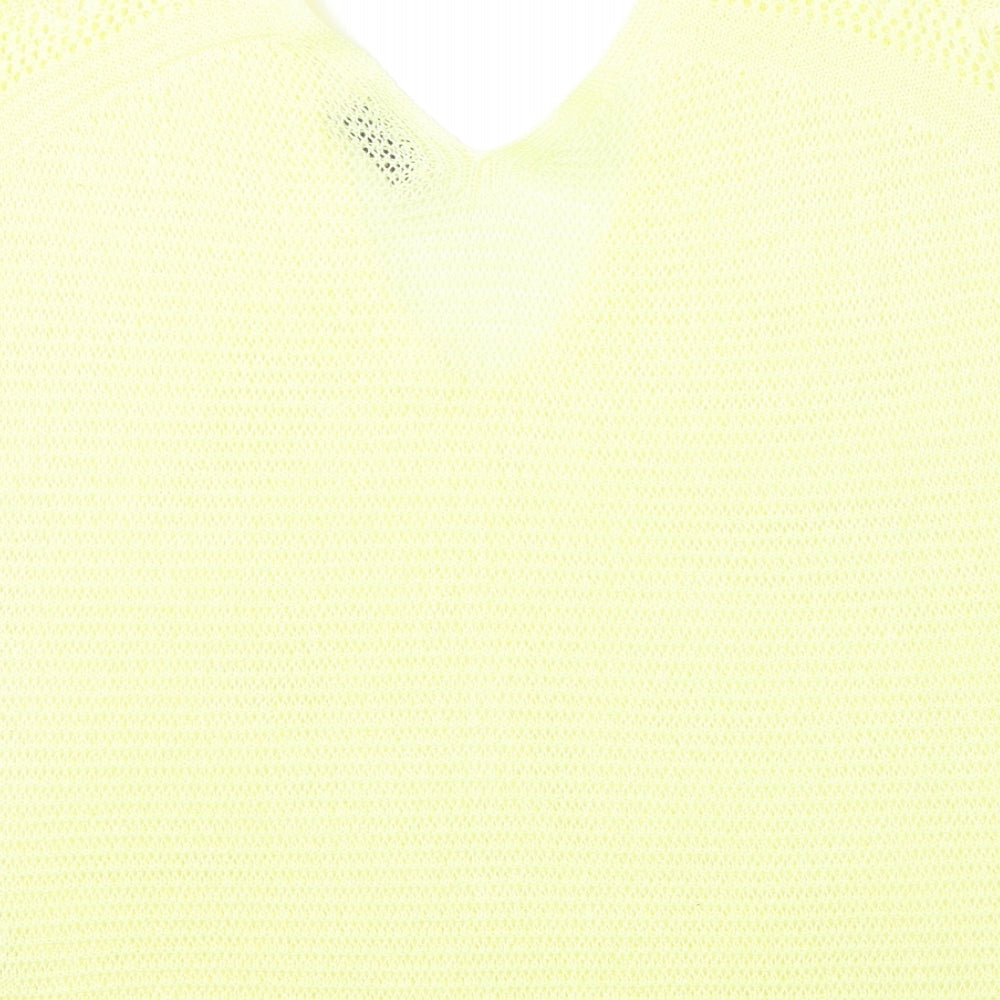 Womens UK Size 20 Marks and Spencer Yellow Pullover Jumper