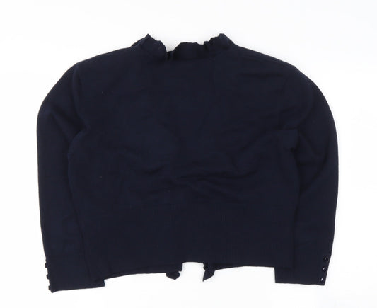 Womens UK Size M Roman Black Cape Jumper