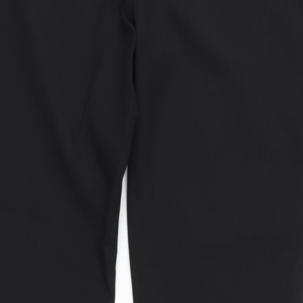 Womens UK Size 32 Preworn Regular Fit Dress Pants Black Trousers