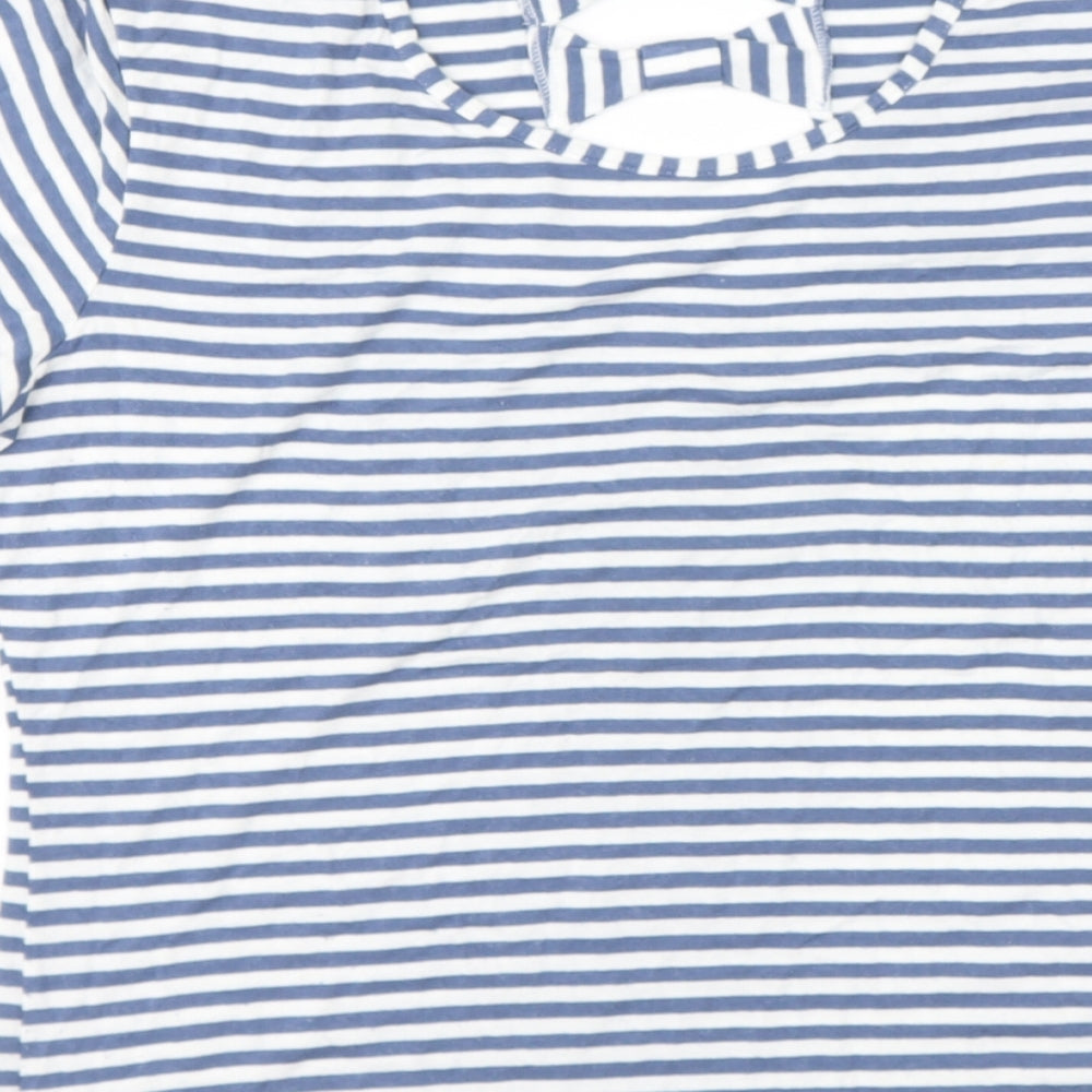 James Lakeland Womens Silver Viscose T-Shirt Size M Round Neck