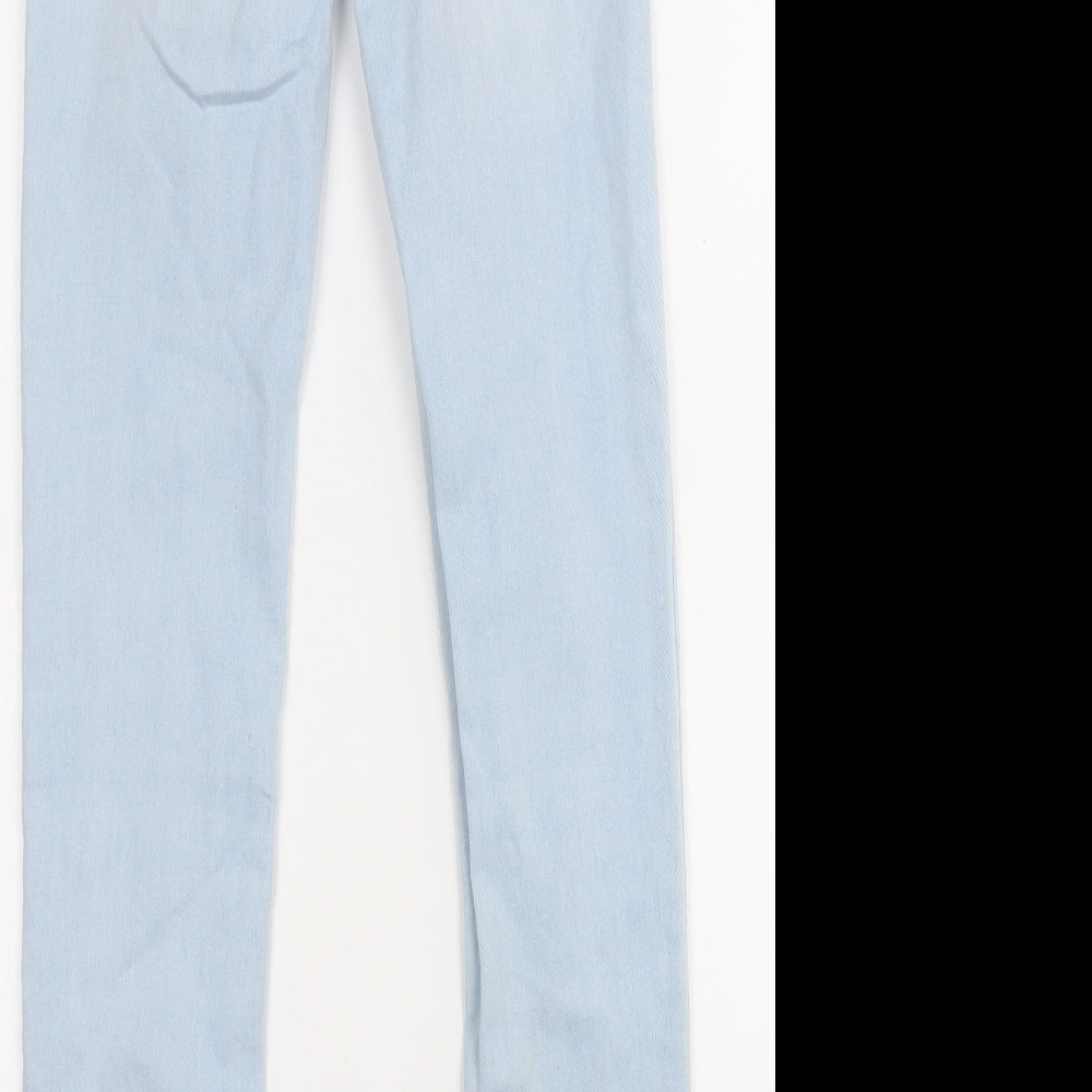 Denim Co. Womens Blue Cotton Skinny Jeans Size 6 L28 in Regular