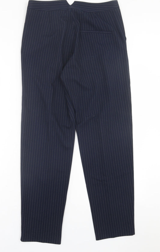 Womens UK Size 8 H&M Regular Fit Blue Trousers