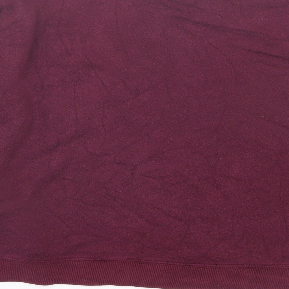 Womens UK Size M Pull&Bear Purple Pullover Sweatshirt