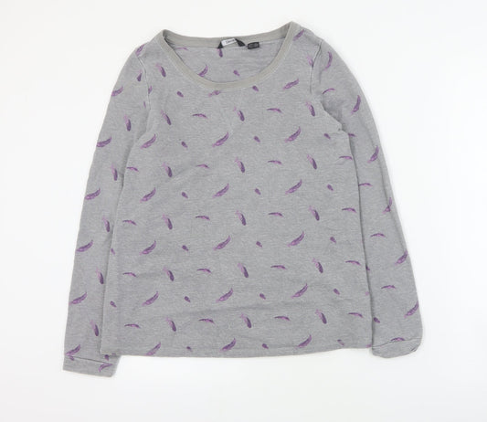 Womens UK Size S ESMARA Grey Pullover Sweatshirt
