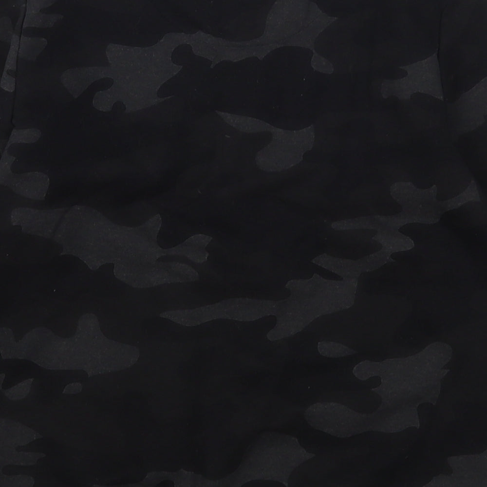Primark Boys Black Camouflage Polyester Pullover Sweatshirt Size 9-10 Years
