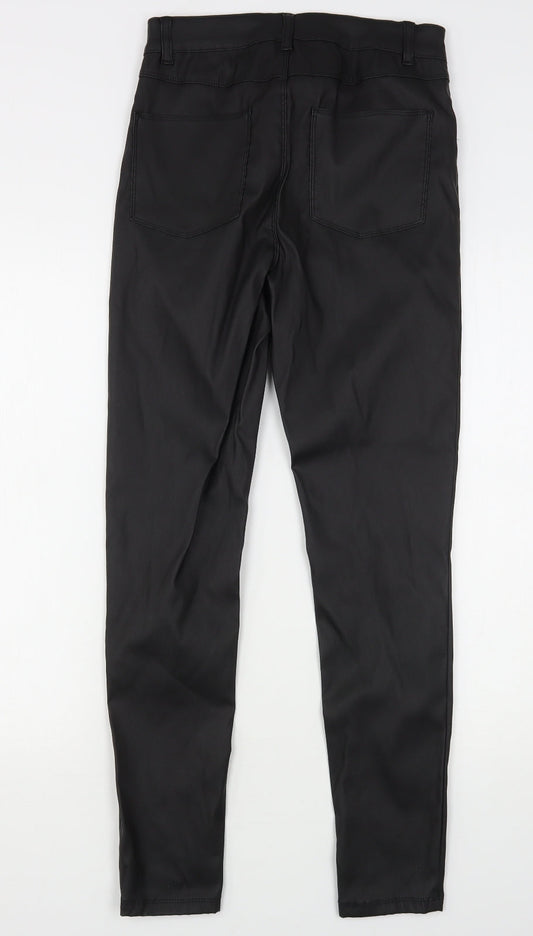 Denim Co Womens Black Polyester Skinny Jeans Size 10 L29 in Regular