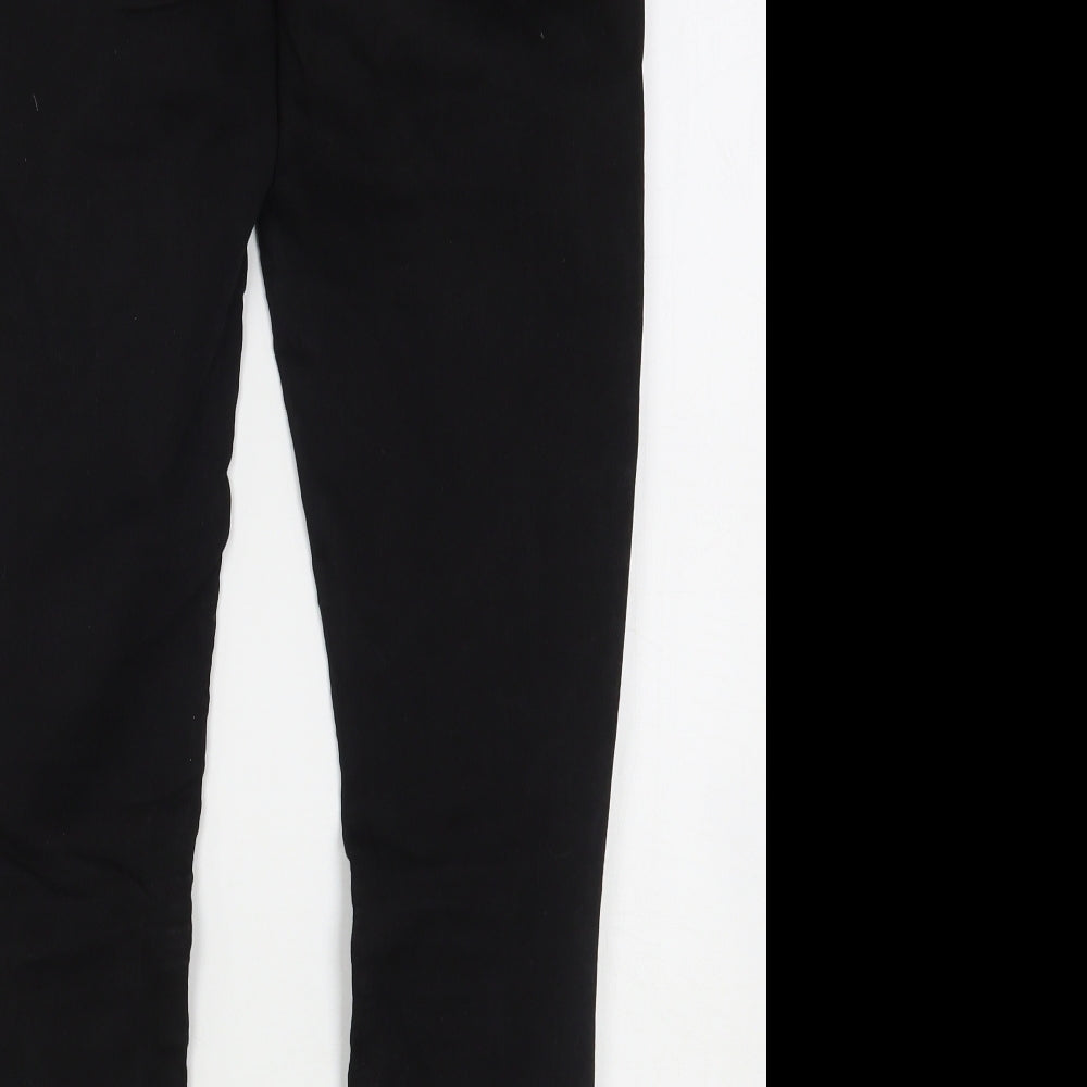 Denim & Co. Womens Black Cotton Skinny Jeans Size 12 L28 in Regular