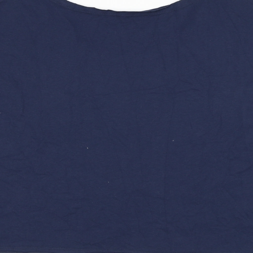 Womens UK Size 10 Preworn Blue T-Shirt