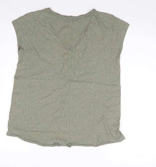 Womens UK Size 6 River Island Green Basic Tank