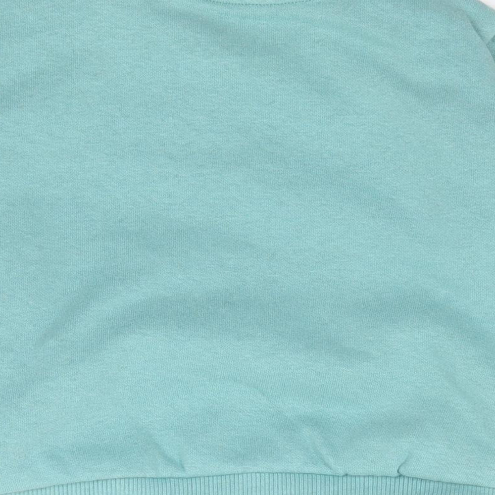 Marks and Spencer Boys Green Cotton Pullover Jumper Size 9-12 Months Pullover - Brother