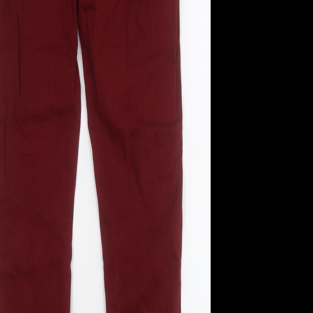 Womens UK Size 14 yesyes Regular Fit Straight Red Jeans