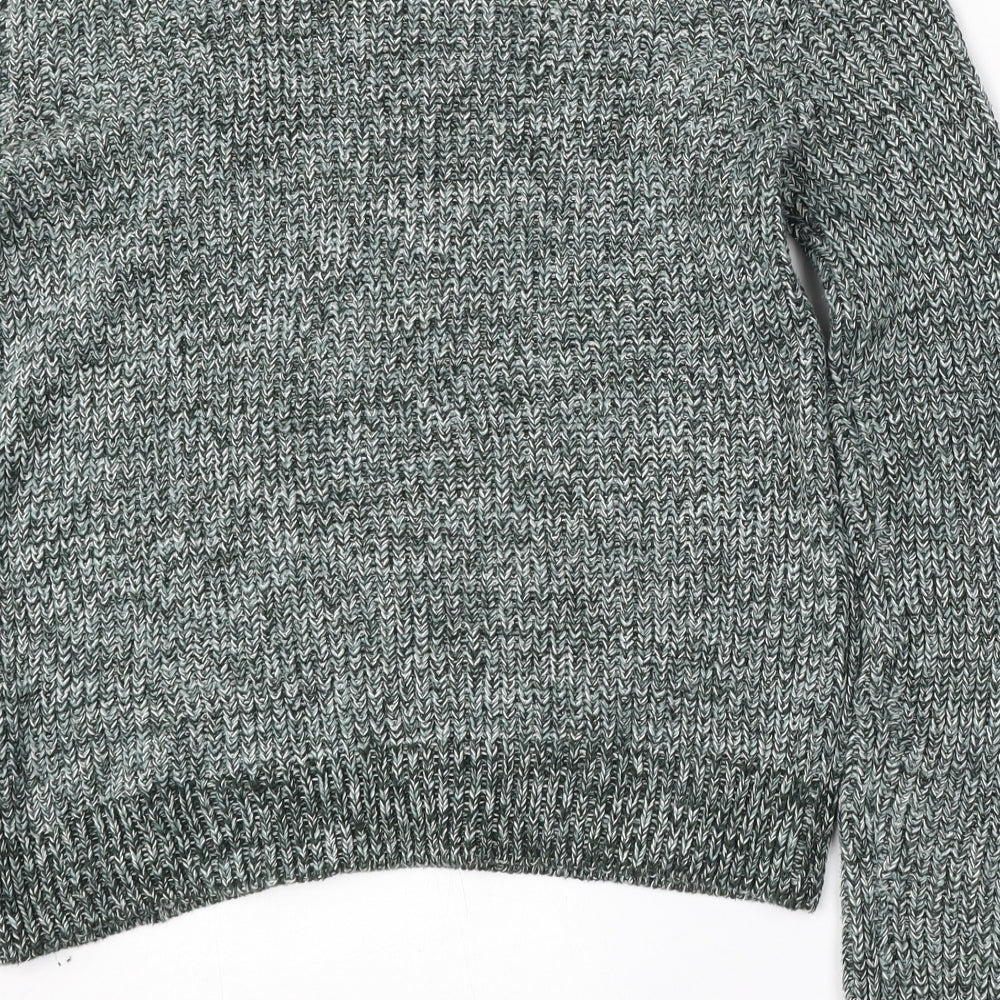 Womens UK Size M H&M Green Pullover Jumper