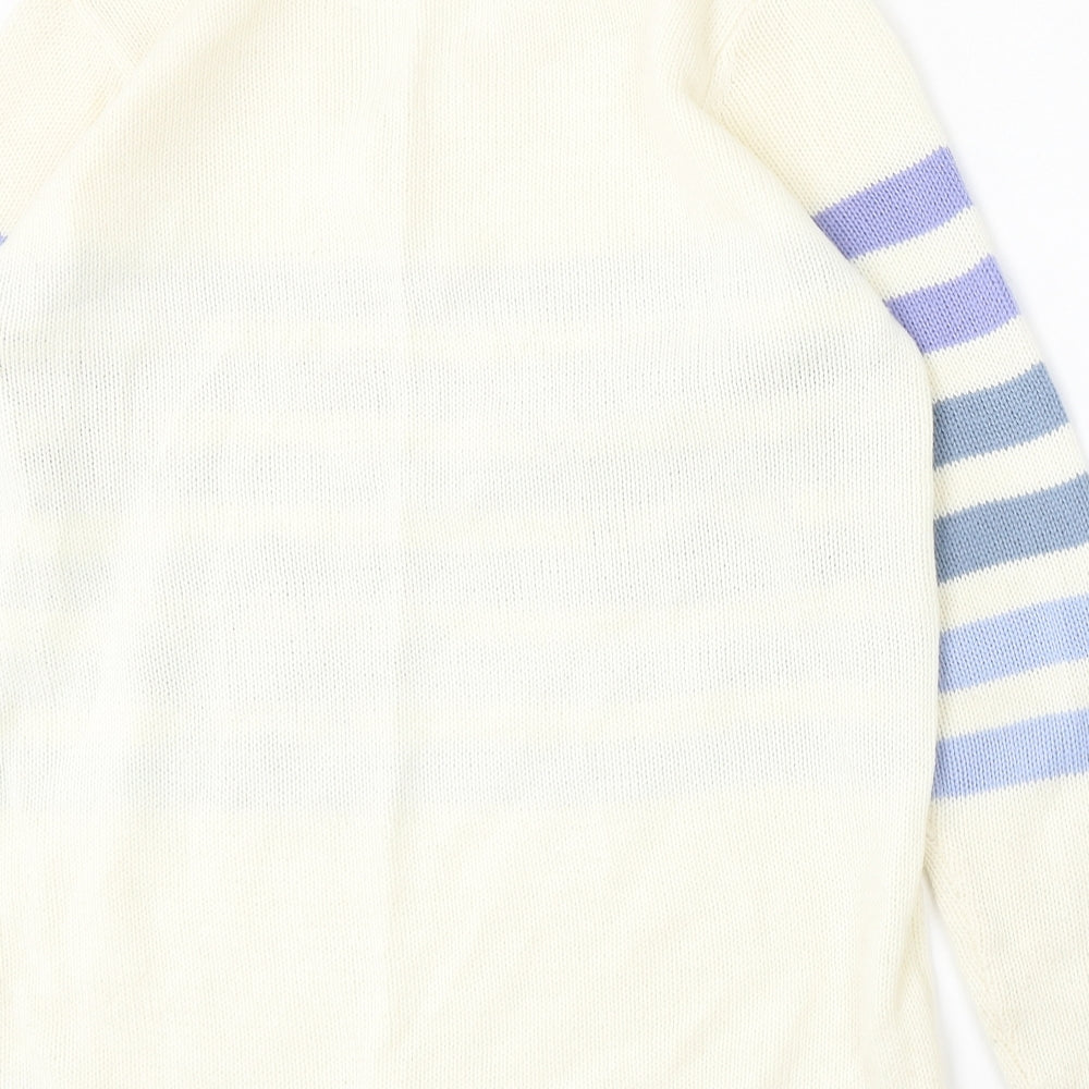 Womens UK Size 8 Studio Ivory Pullover Jumper