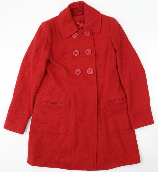 F&F Womens Red Jacket Size 10 Button