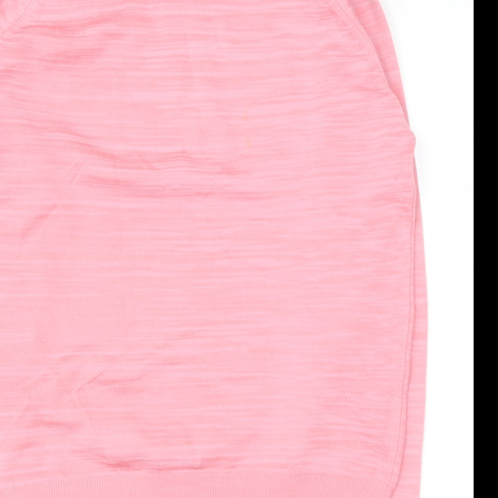 Womens UK Size S Preworn Pink Pullover Jumper