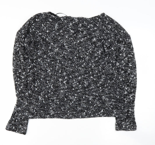Womens UK Size S Zara Black Pullover Jumper