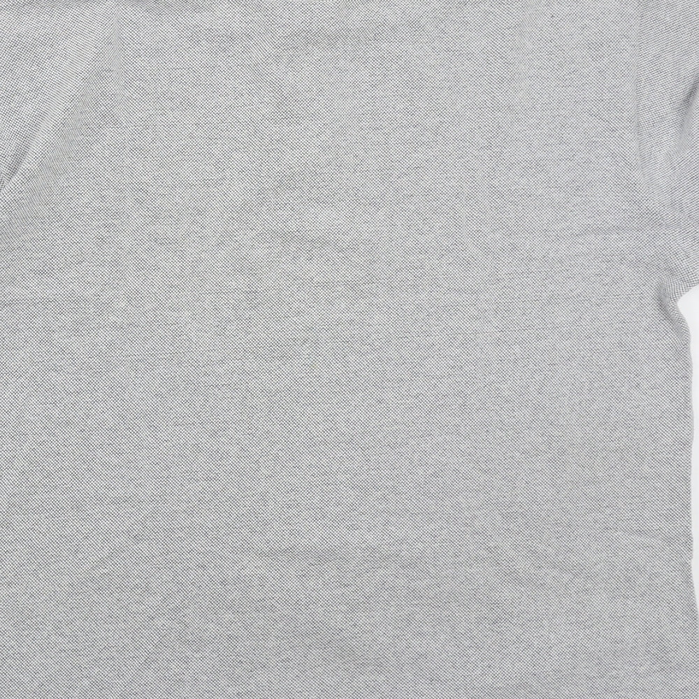 Hi Pro Sportwear Mens Grey Cotton Polo Size XL Collared Button