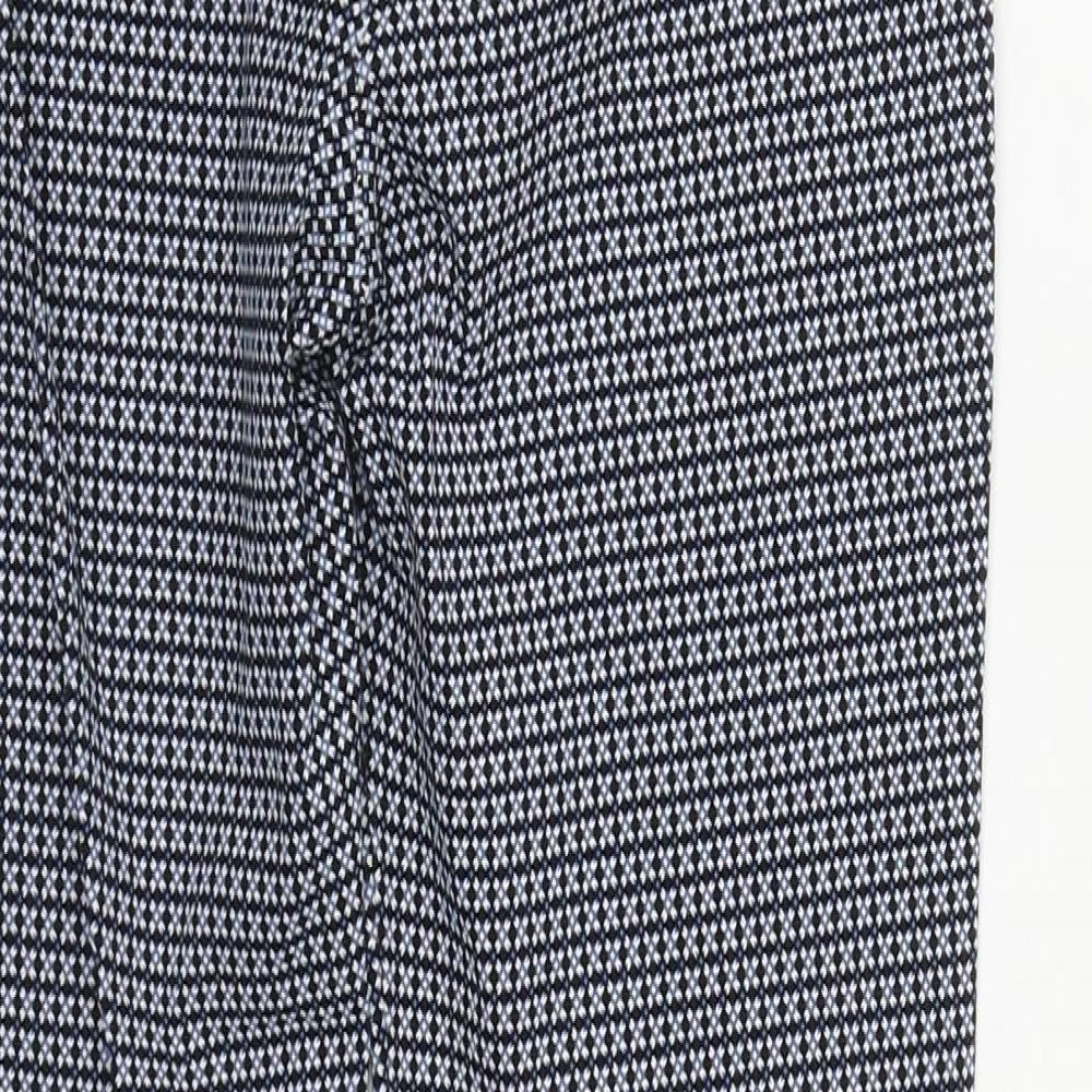 Womens UK Size 8 New Look Regular Fit Blue Trousers
