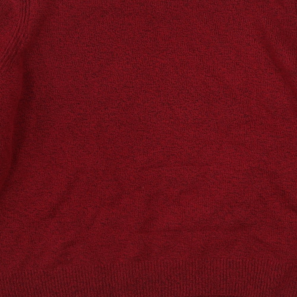 Amazon Essentials Womens Red Round Neck Camel Pullover Jumper Size L